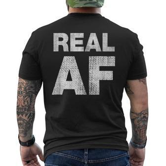 Real Af Men's T-shirt Back Print - Thegiftio UK