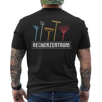 Rechenzentrum Gärtner Gardener T-Shirt mit Rückendruck - Seseable