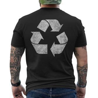 Recycle Symbol Logo Earth Day Green Deal Climate Change Men's T-shirt Back Print - Thegiftio UK