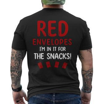 Red Envelopes I`M In It For The Snacks Cultural Festival Men's T-shirt Back Print - Monsterry DE