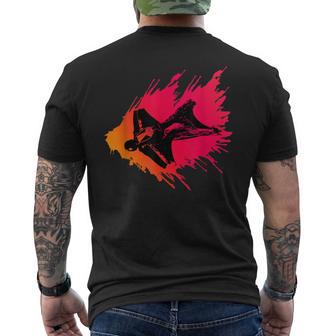 Red Flying For Wingsuit Lovers Men's T-shirt Back Print - Monsterry UK