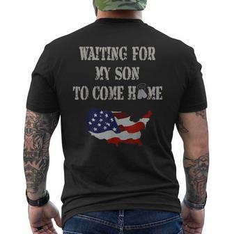 Red Friday Military Son Home From Deployment Men's T-shirt Back Print - Monsterry CA