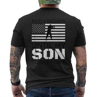 Red Fridays Son Deployed Military Veteran Men's T-shirt Back Print - Monsterry CA