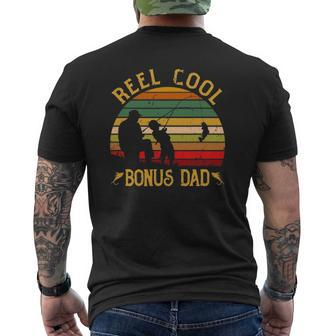 Reel Cool Bonus Dadfunny Fishing Father's Day Mens Back Print T-shirt | Mazezy CA