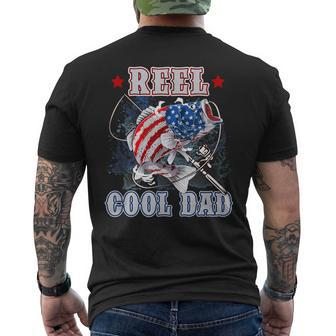Reel Cool Dad Father's Day Fishing Dad Men's T-shirt Back Print - Seseable