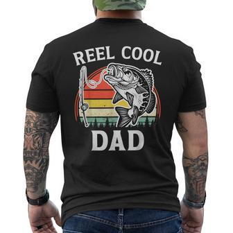 Reel Cool Dad Fishing Daddy Father's Day Fisherman Men's T-shirt Back Print - Thegiftio UK