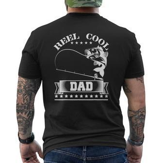 Reel Cool Dad Fishing Father's Day Mens Back Print T-shirt | Mazezy UK