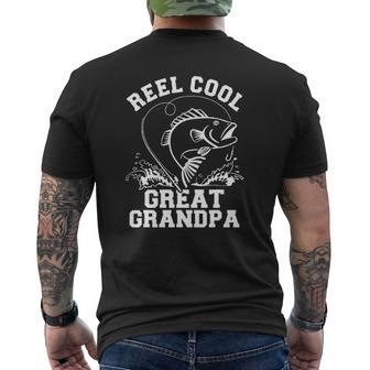 Reel Cool Great Grandpa Mens Back Print T-shirt | Mazezy