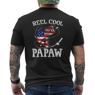 Reel Cool Papawfunny 4Th July Usa Flag Fishing Mens Back Print T-shirt | Mazezy CA