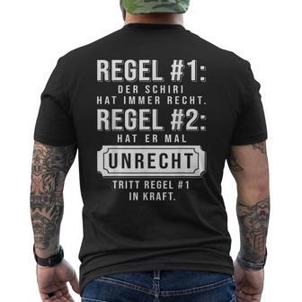 Referee Unparteiischer Referee T-Shirt mit Rückendruck - Seseable