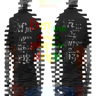Reggae Rasta Jamaican Inspirational Motivational Affirmation Men's T-shirt Back Print - Thegiftio
