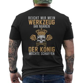Reicht Mir Mein Werkzeug Ihr Jester Mechatroniker Workshop T-Shirt mit Rückendruck - Seseable