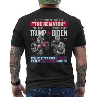 The Rematch The Don And Crooked Joe Biden Pro Trump 2024 Men's T-shirt Back Print - Monsterry DE