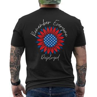 Remember Everyone Deployed-Wear Red On Friday Military Men's T-shirt Back Print - Monsterry AU