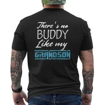 There's No Buddy Like My Grandson Matching Raglan Baseball Tee Mens Back Print T-shirt | Mazezy