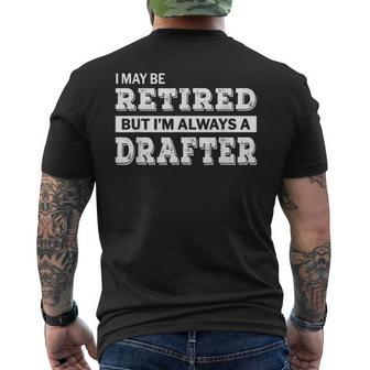 Retired Drafter Retirement Men's T-shirt Back Print - Monsterry DE
