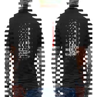 Retired Firefighter Captain Rank Retirement Mens Back Print T-shirt - Thegiftio