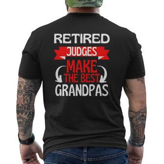 Retired Judge Grandad Grandpa Retirement Party Mens Back Print T-shirt | Mazezy CA