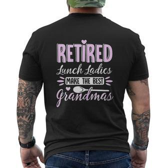 Retired Lunch Lady Mens Back Print T-shirt - Thegiftio UK