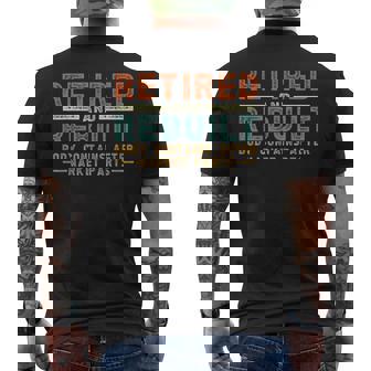 Retired And Rebuilt Body Contains Aftermarket Parts Titanium Men's T-shirt Back Print - Seseable