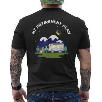 My Retirement Plan Motorhome Rv Camper Retired To Retire Men's T-shirt Back Print - Thegiftio UK