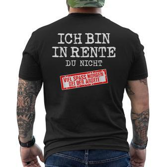 Retirement Have Spaß Beim Worken German Language T-Shirt mit Rückendruck - Seseable