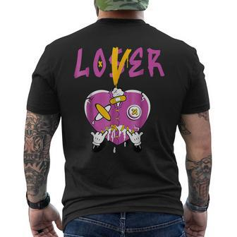 Retro 1 Brotherhood Loser Lover Heart Dripping Shoes Men's T-shirt Back Print - Monsterry