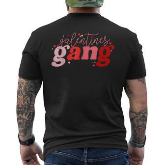 Retro 2023 Valentine's Day Galentines Gang Mens Back Print T-shirt | Seseable CA