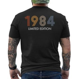 Retro 40 Years Vintage 1984 Limited Edition 40Th Birthday Men's T-shirt Back Print - Thegiftio UK