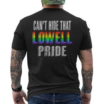 Retro 70'S 80'S Style Can't Hide That Lowell Gay Pride Men's T-shirt Back Print - Monsterry