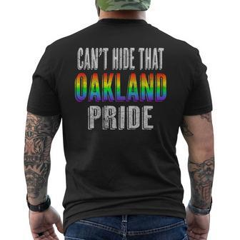 Retro 70'S 80'S Style Can't Hide That Oakland Pride Men's T-shirt Back Print - Monsterry UK
