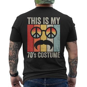 Retro This Is My 70S Costume 70 Styles 1970S Vintage Hippie Men's T-shirt Back Print - Seseable