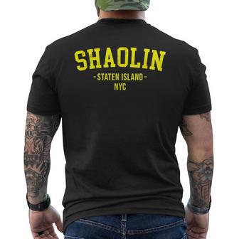 Retro 90'S Hip Hop Shaolin Staten Island Nyc Men's T-shirt Back Print - Monsterry AU