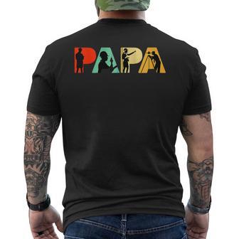 Retro-Bauingenieur Papa Stolzer Bauingenieur Papa Kapuzenjacke T-Shirt mit Rückendruck - Geschenkecke