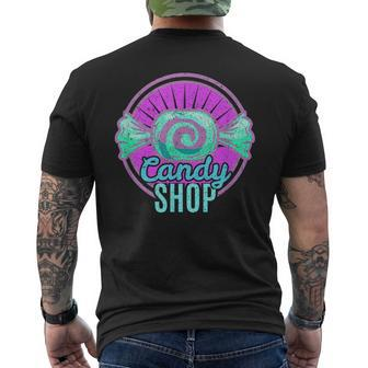 Retro Candy Shop Sweet Tooth Men's T-shirt Back Print - Monsterry AU
