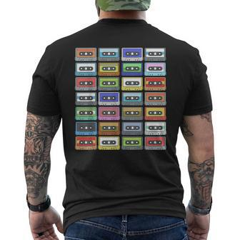 Retro Cassette 80S 90S Party T-Shirt mit Rückendruck - Seseable