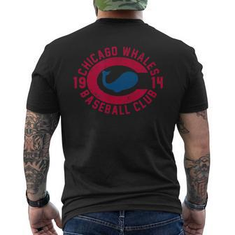 Retro Chicago Whales Federal League Baseball Men's T-shirt Back Print - Monsterry DE
