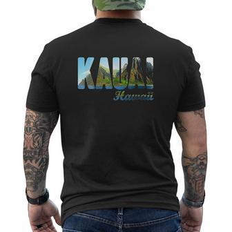 Retro Classic Vintage Summer Kauai Hawaii Mens Back Print T-shirt - Seseable