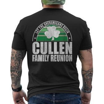 Retro Cullen Family Reunion Irish Men's T-shirt Back Print - Monsterry CA