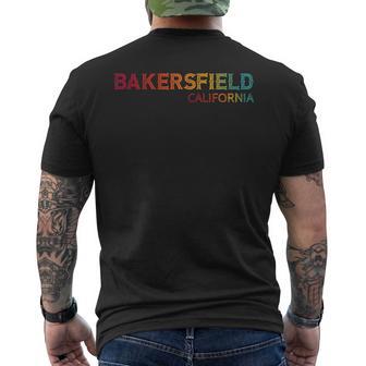 Retro Inspired By Bakersfield California Men's T-shirt Back Print - Monsterry UK