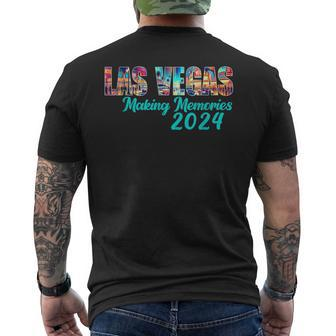 Retro Family Trip Las-Vegas 2024 Matching Family Vacation Men's T-shirt Back Print | Mazezy AU