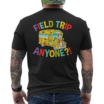 Retro Field Trip Anyone Magic School Bus Driver Men's T-shirt Back Print - Seseable