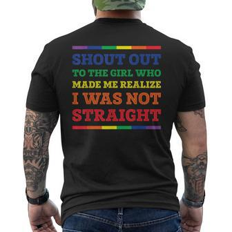 Retro Proud Love Pride Transgender Lesbian Gay Lgbt Men's T-shirt Back Print - Monsterry