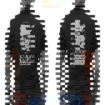 Retro Graphic Gram Parsons Art Mens Back Print T-shirt - Thegiftio