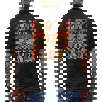 Retro Groovy Daddy Father 60S 70S 80S Hippie Fathers Day Men's T-shirt Back Print - Thegiftio UK