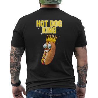 Retro Hot Dog King Hotdog Sausage Wiener Griller Men's T-shirt Back Print - Monsterry UK