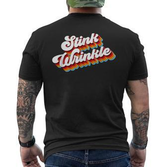 Retro Humor Stink Wrinkle Men's T-shirt Back Print | Mazezy CA