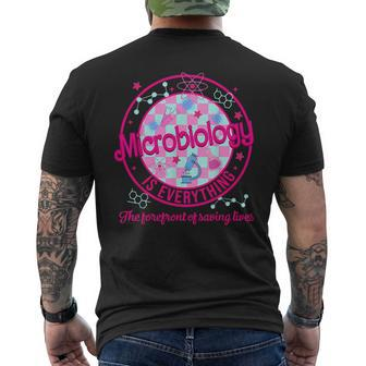 Retro Lab Week 2024 Laboratory Microbiology Team Scientist Men's T-shirt Back Print | Mazezy