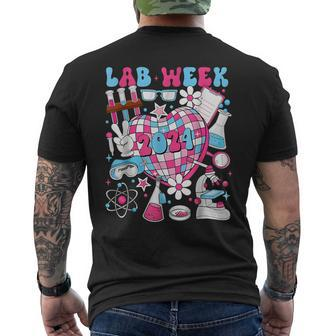 Retro Lab Week 2024 Medical Laboratory Men's T-shirt Back Print | Mazezy