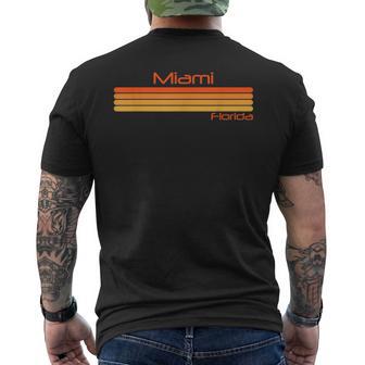 Retro Miami Florida T-Shirt mit Rückendruck - Geschenkecke